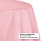 12/Case Bulk Classic Pink Round Paper Table Covers 82 inch 82 inch